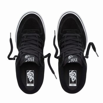 Damske Skate Obuv Vans Half Cab Pro Čierne/Biele VA63FXQNA